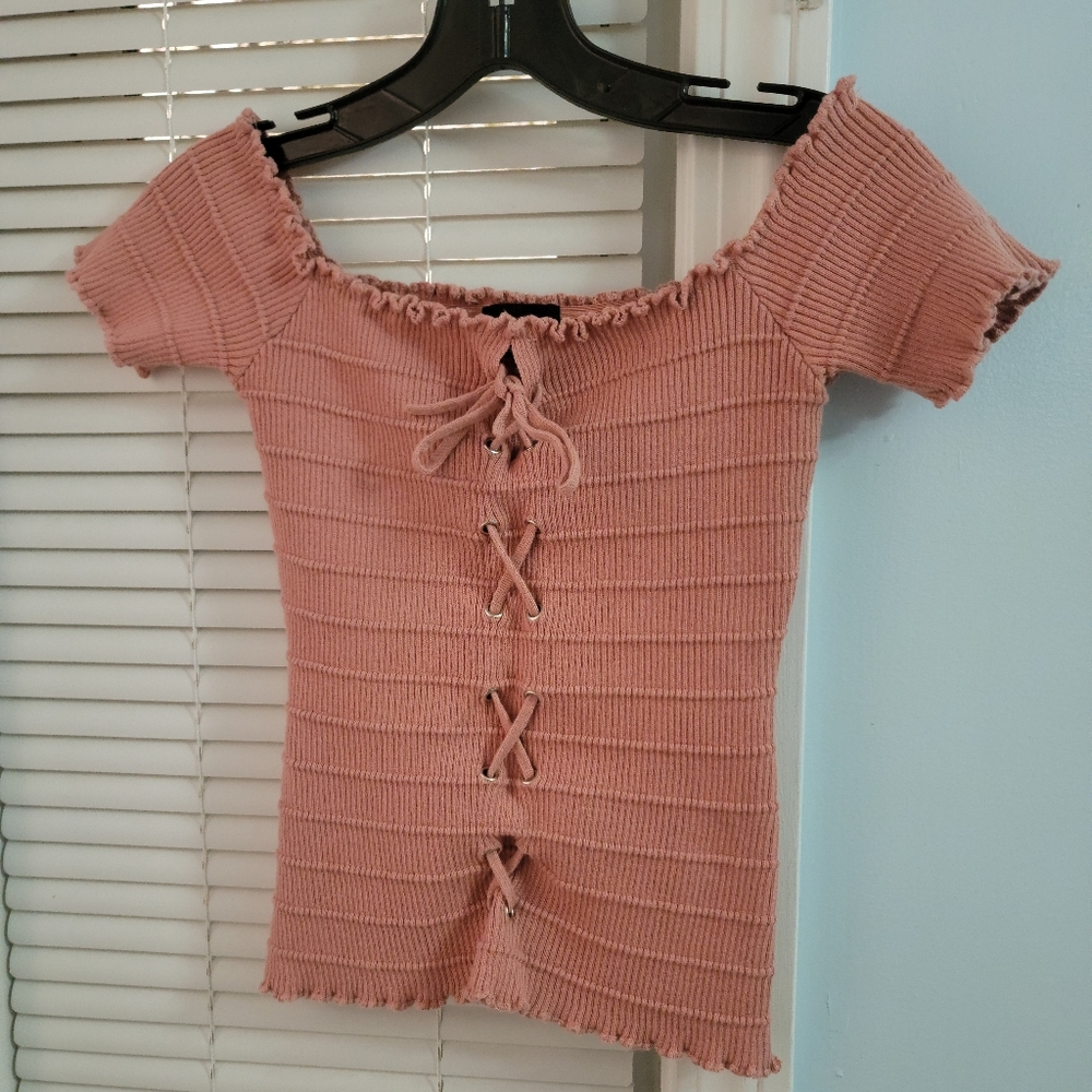 Lace up top